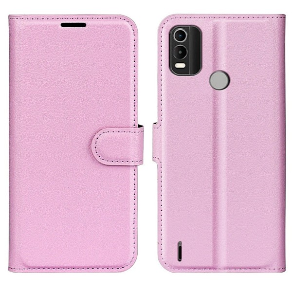 Klassisk Nokia G11 Plus Flip Etui - Lyserød Pink