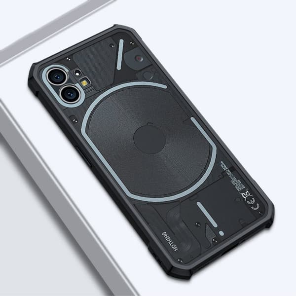 Stødsikkert hybridcover til Nothing Phone (1) - Sort Black