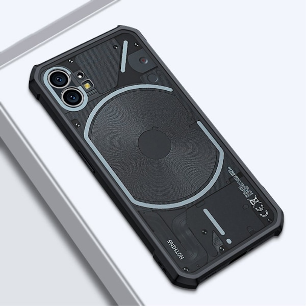 Stöttåligt Nothing Phone (1) hybridskal - Svart Svart