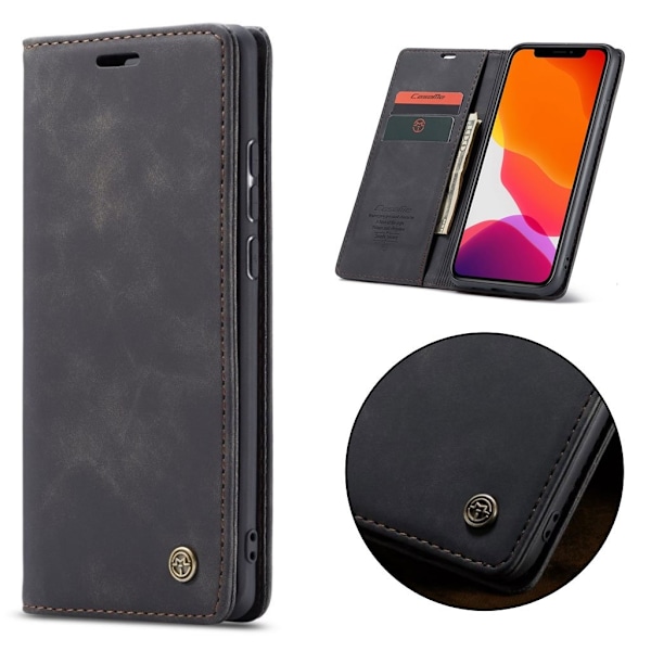 CaseMe iPhone 11 Pro vintage etui - Sort Black