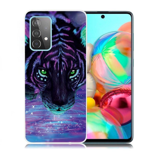 Deco Samsung Galaxy A72 5G kotelot - Tiikeri Purple