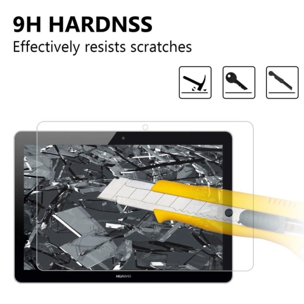 Huawei MediaPad T3 10 arc edge 9H karkaistua lasia näytönsuojus Transparent