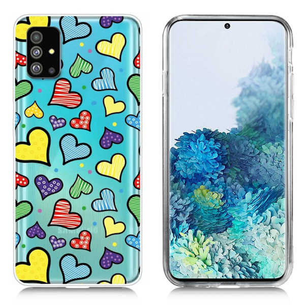 Deco Samsung Galaxy S20 Plus kotelot - Rakkaus Sydämet Multicolor