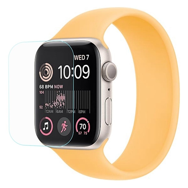 Apple Watch SE 2022 (44 mm) skærmbeskyttelse af hærdet glas Transparent