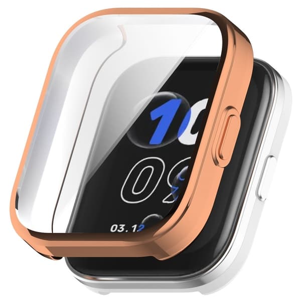 Amazfit Bip 5 Unity Flexible Case Scratch Resistant Smartwatch Protector Watch Case Cover - Rose Gold Pink