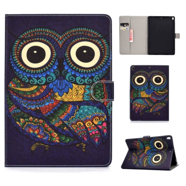 iPad Pro 10.5 (2019) stylish pattern leather case - Owl Lila