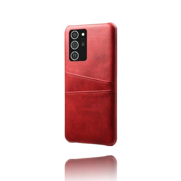 Dual Card Etui Samsung Galaxy Note 20 Ultra - Rød Red