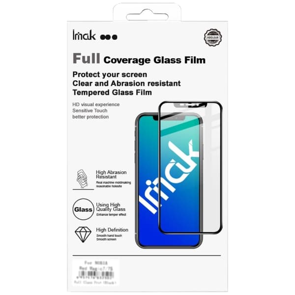 IMAK Pro+ karkaistu lasinen näytönsuoja iPhone 16 Plus Transparent