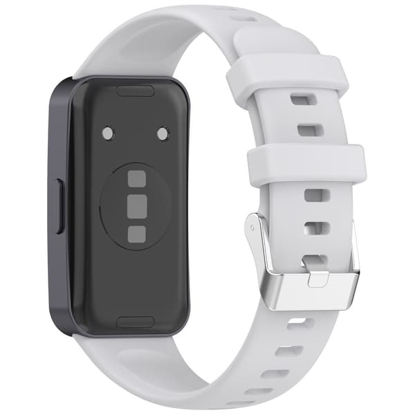 Silikonklokkerem Huawei Band 9 NFC / 9 / 8 NFC / 8 Justerbart armbånd - Grå Silver grey
