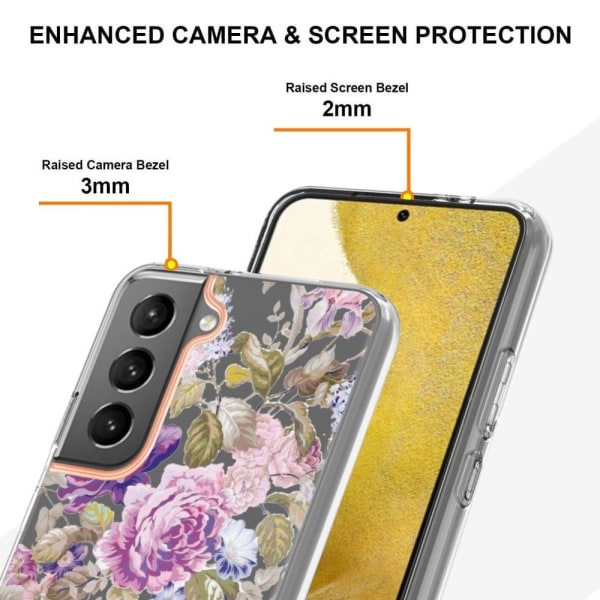 Super Slim og Holdbart Blødtcover til Samsung Galaxy S23 Plus - Hc006 Lilla Pæon Purple