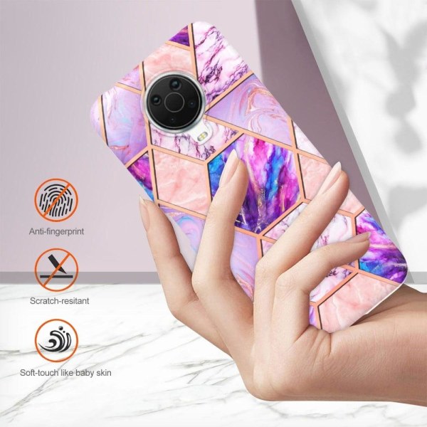 Marble design Nokia G20 / Nokia G10 cover - Lyslilla Purple