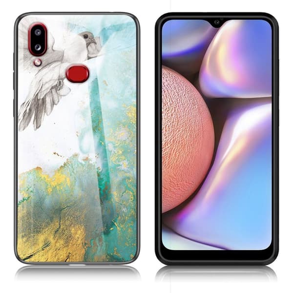 Fantasy Marmor Samsung Galaxy A10s skal - Flygande Duva multifärg