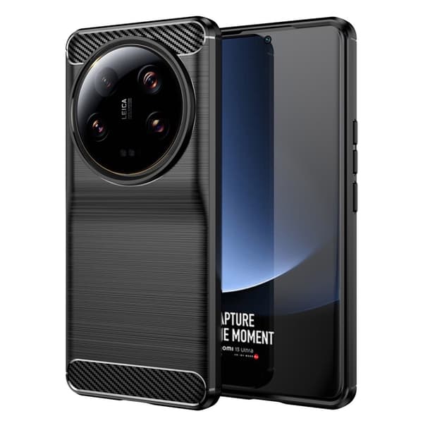 Carbon Flex Etui Xiaomi 13 Ultra - Svart Black