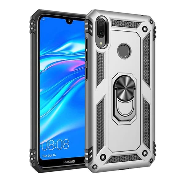 Bofink Combat Huawei Y7 2019 cover - Sølv Silver grey