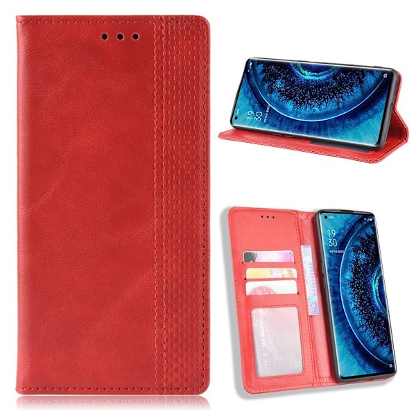 Bofink Vintage Oppo Find X2 Pro kotelot - Punainen Red
