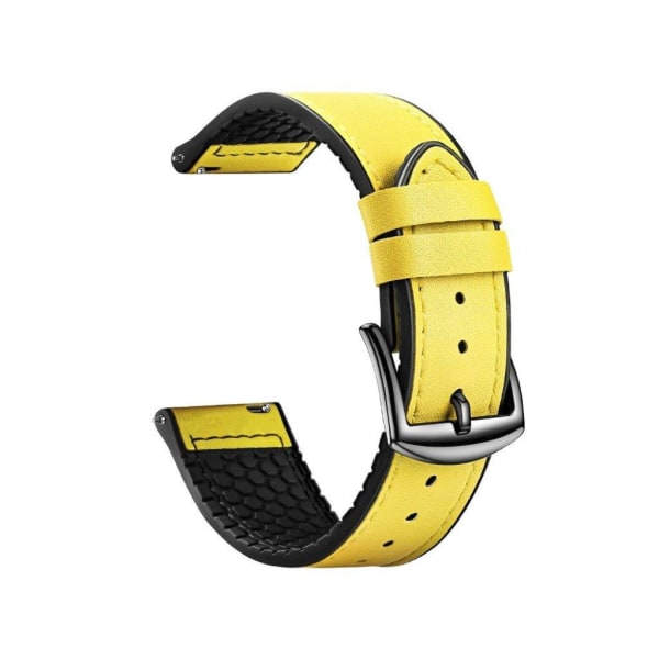 Huawei Watch GT 2 Pro simple läder klockarmband - gul Gul e3d8 | Yellow |  Imitationsläder , Mjukplast | Fyndiq