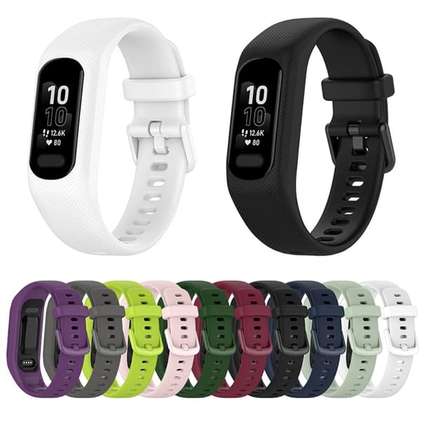 Garmin Vivosmart 5 silikoneurrem med etui - Cyan Green