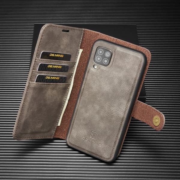 DG.Ming Samsung Galaxy A42 5G 2-in-1 Lommebok Etui - Grå Silver grey