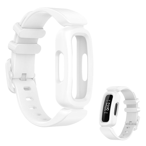 Fitbit Ace 3 / Inspire 2 integrated watch band - White Vit