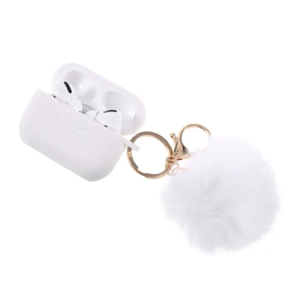 AirPods Pro silikone Hårbold pynt etui - Hvid White