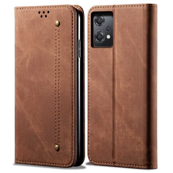 Jeans OnePlus Nord CE 2 Lite 5G flip etui - Kaffe Brown