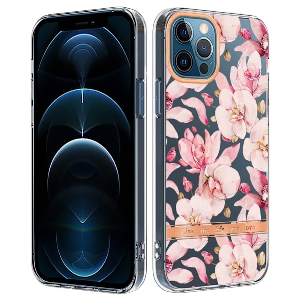 Erittäin ohut ja kestävä pehmeä kansi iPhone 12 Pro Max -puhelimelle - Vaaleanpunainen Gardenia Pink