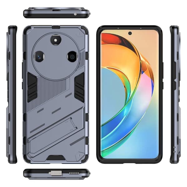 Shockproof Hybrid Deksel med A Modern Touch til Honor X50 - Mørkeblå Blue