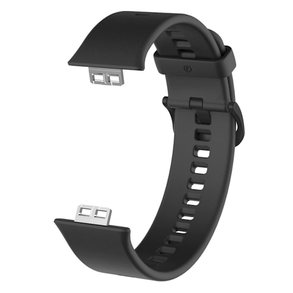 Huawei Watch Fit simple silikone rem - sort Black