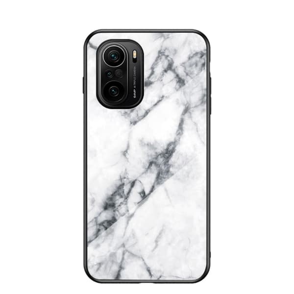 Fantasy Marble Xiaomi Mi 11i / K40 Pro Plus / Poco F3 Deksel - Hvit Klinkekule White