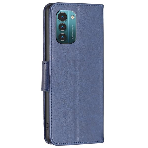 Butterfly Nokia G11 / Nokia G21 skinnveske - Mørkeblå Blue