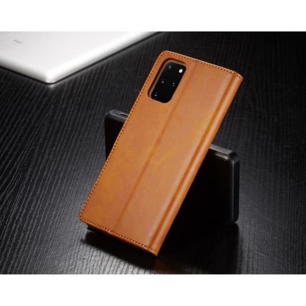 LC.Imeeke läder Samsung Galaxy S20 Plus fodral - Brun Brun