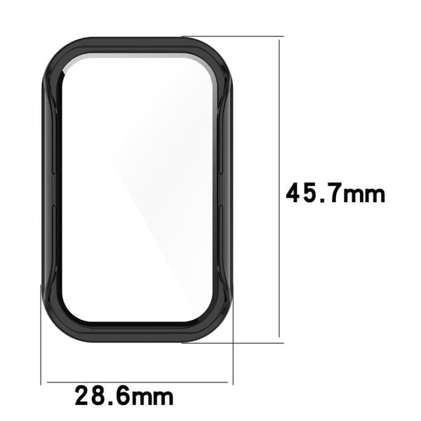 Xiaomi Redmi Band 2 cover med hærdet glas - Lyserød Pink