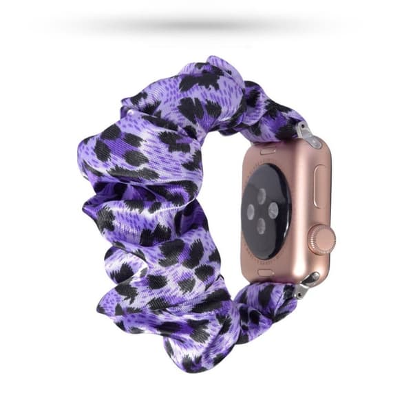Apple Watch Series 5 40mm cool trasa mönster klockarmband - Light blå leopardmönster Blå