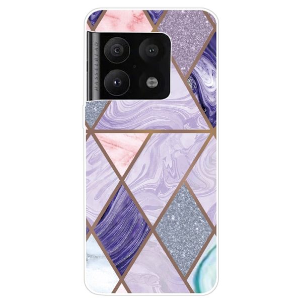 Marble OnePlus 10 Pro Suojakotelo - Triangles And Diamond Marble Multicolor