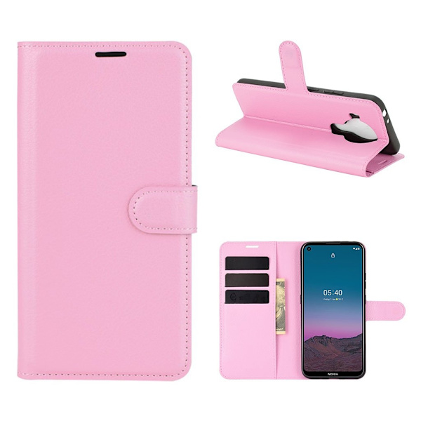 Classic Nokia 5.4 Flip Etui - Lyserød Pink