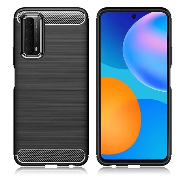 Carbon Flex Huawei Y7A / Huawei P Smart 2021 kotelot - Musta Black
