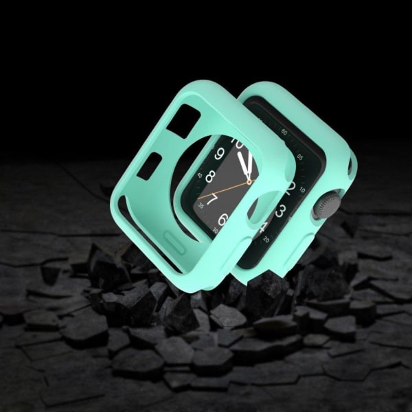 Apple Watch Series 3/2/1 42mm holdbart etui - Cyan Green