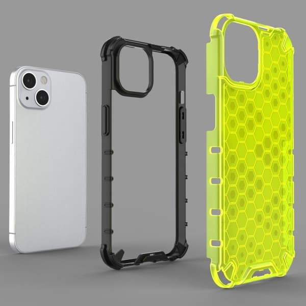 Bofink Honeycomb iPhone 13 deksel - Grå Silver grey