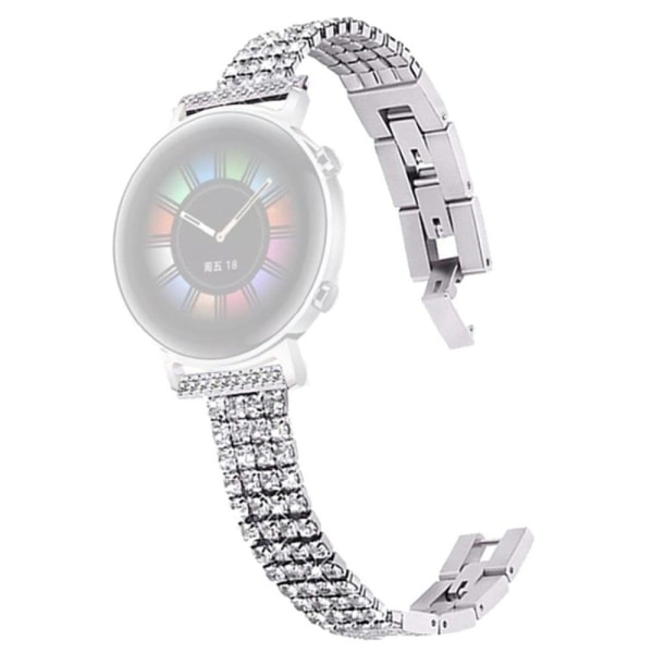 Samsung Galaxy Watch 5 (44mm) / (40mm) / Pro klockarmband med strassdekor - Silver Silvergrå