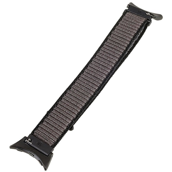 Klockarmband i nylon för Google Pixel Watch - Grå / Svart Silvergrå