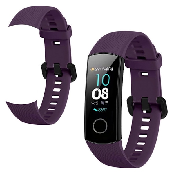 Honor Band 5 silikoninen kellonauha - Violetti Purple