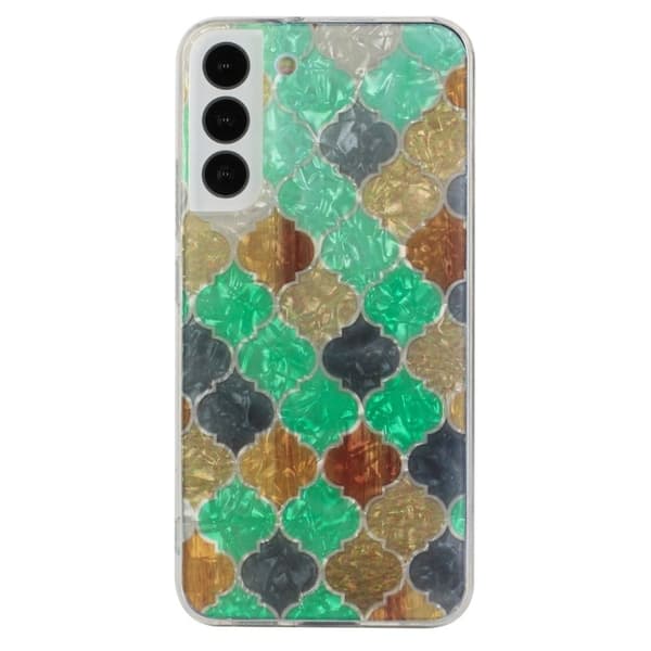 Deco Samsung Galaxy S22 Plus cover - Grøn Splejsning Green