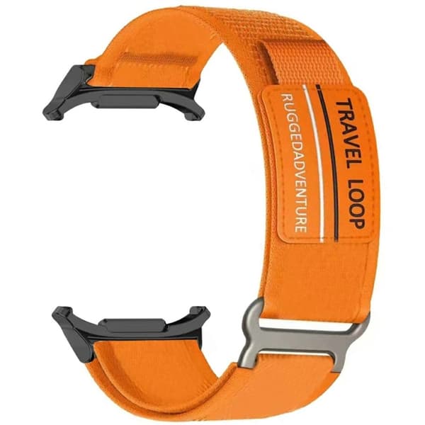 Samsung Galaxy Watch Ultra 47mm Urrem Justerbar Loop Fastener Nylonrem - Orange Orange