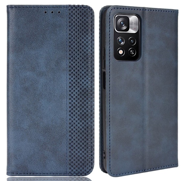 Bofink Vintage Xiaomi Redmi Note 11 Pro / Pro Plus Læder Etui - Blå Blue
