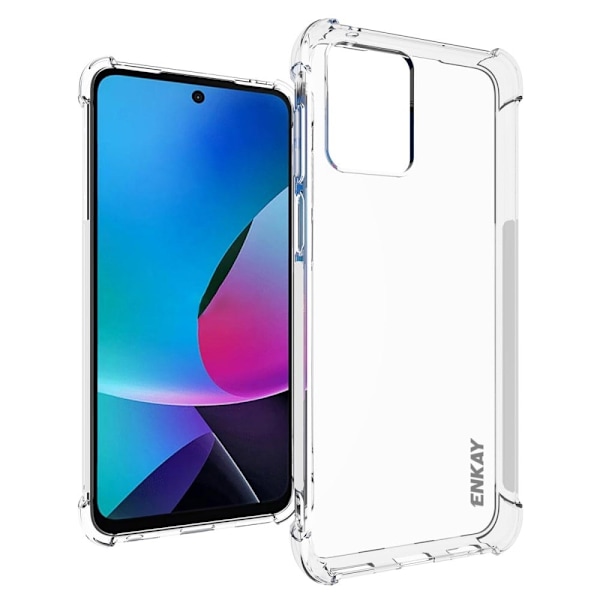 ENKAY klart faldsikkert etui til Motorola Moto G (2023) Transparent