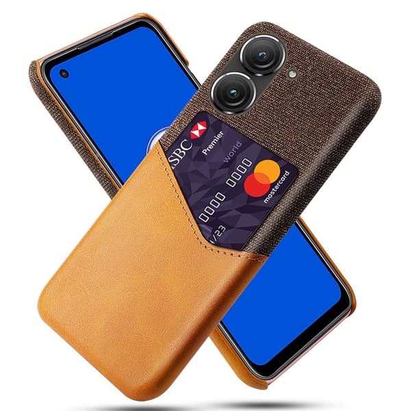 Bofink ASUS Zenfone 9 Card Suojakuori - Oranssi Orange