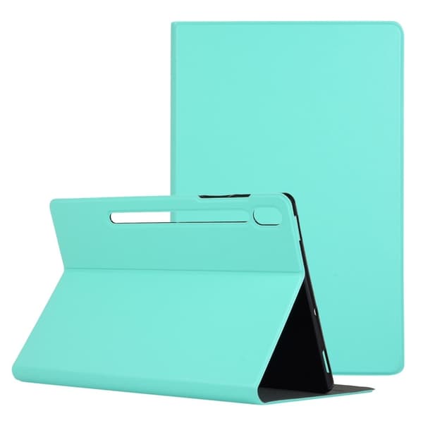 Shockproof Vegan Leather Shockproof Folio Stand Tablet Case Cover Protector Lenovo Tab P12 Pro - Green Green