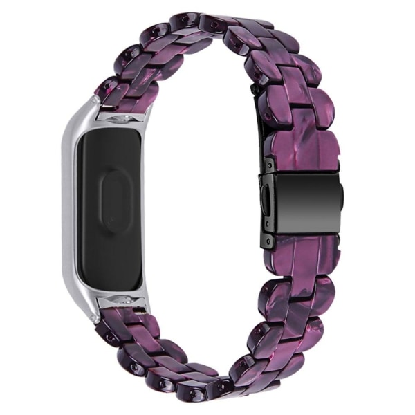 Xiaomi Mi Smart Band 4 / Band 3 hartsikellon hihna - Violetti Purple