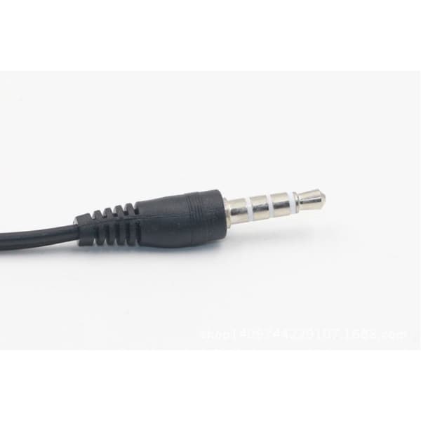 Ljudkabel adapter i 3.5mm hankontakt till 2 honkontakter Svart