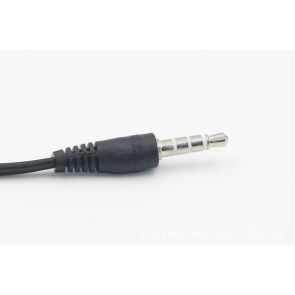 Universal 3,5 mm hann til 2'Female adapter jack splitter kabel Black